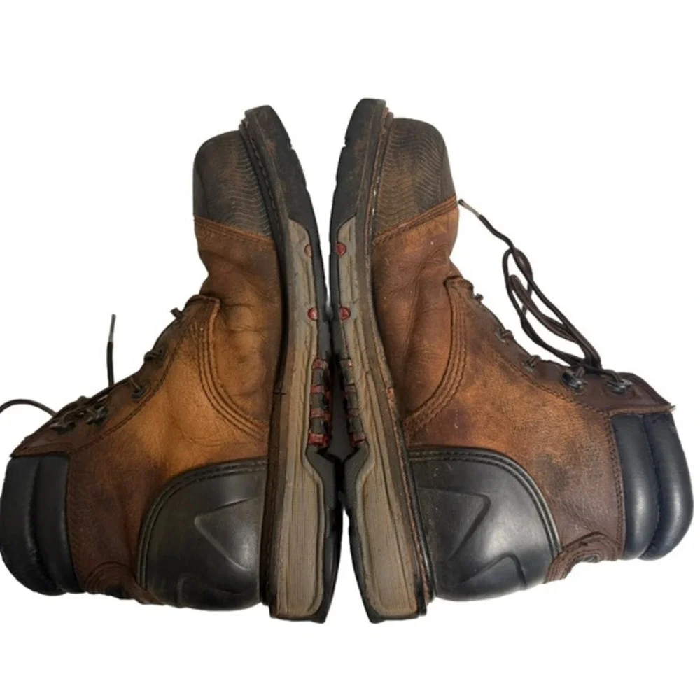Justin Original Workboots Mens Brown Leather Composite Toe Waterproof Work Boots